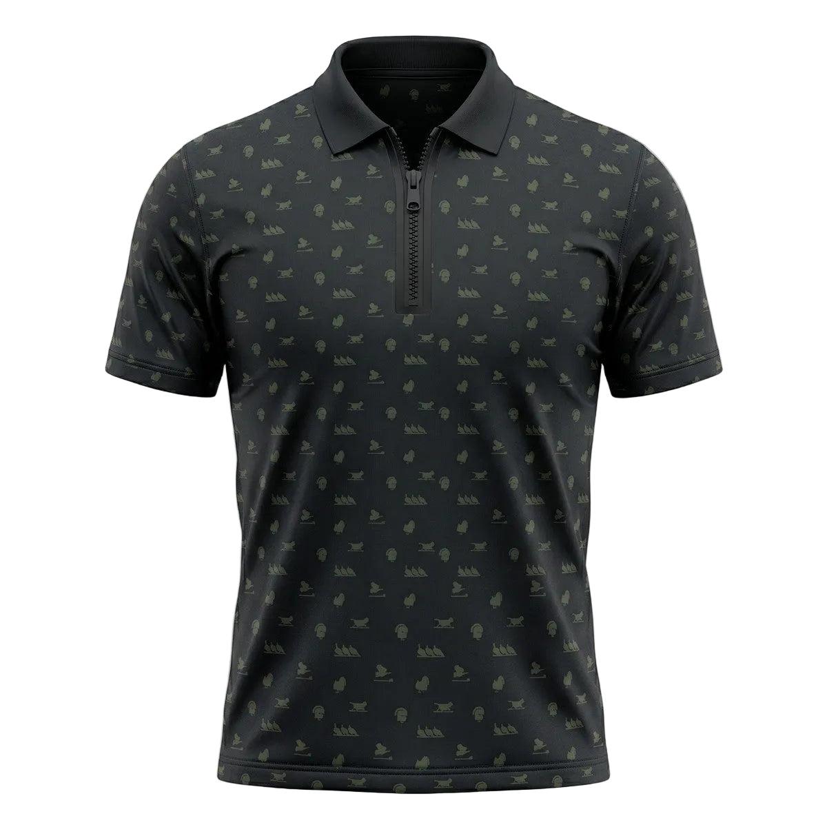 Turkey Hunting Black Polo Polo Shirt TP1020