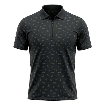 Turkey Hunting Black Polo Polo Shirt TP1020