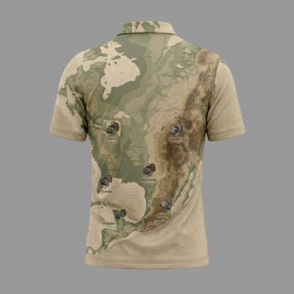 North American Turkey Map Polo Shirt TP1021