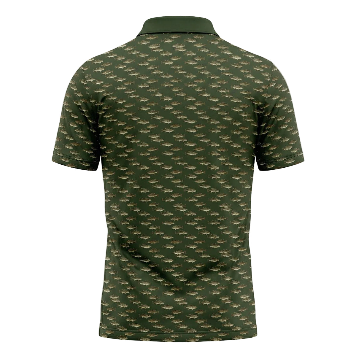 Fishing Bass Mini Print Polo Shirt BFP1001