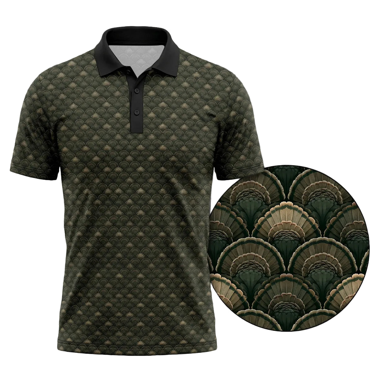 Turkey Hunting Polo Shirt, Fathers Day Golf Shirts For Men TP1026