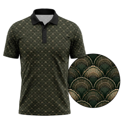 Turkey Hunting Polo Shirt, Fathers Day Golf Shirts For Men TP1026