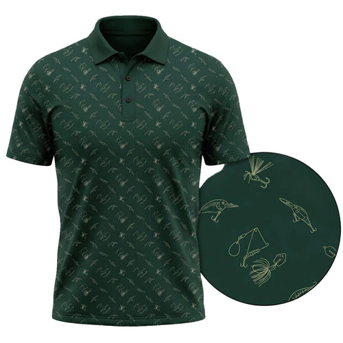 Bass Fishing Polo Shirt, Fathers Day Golf Shirts For Men BFP1004