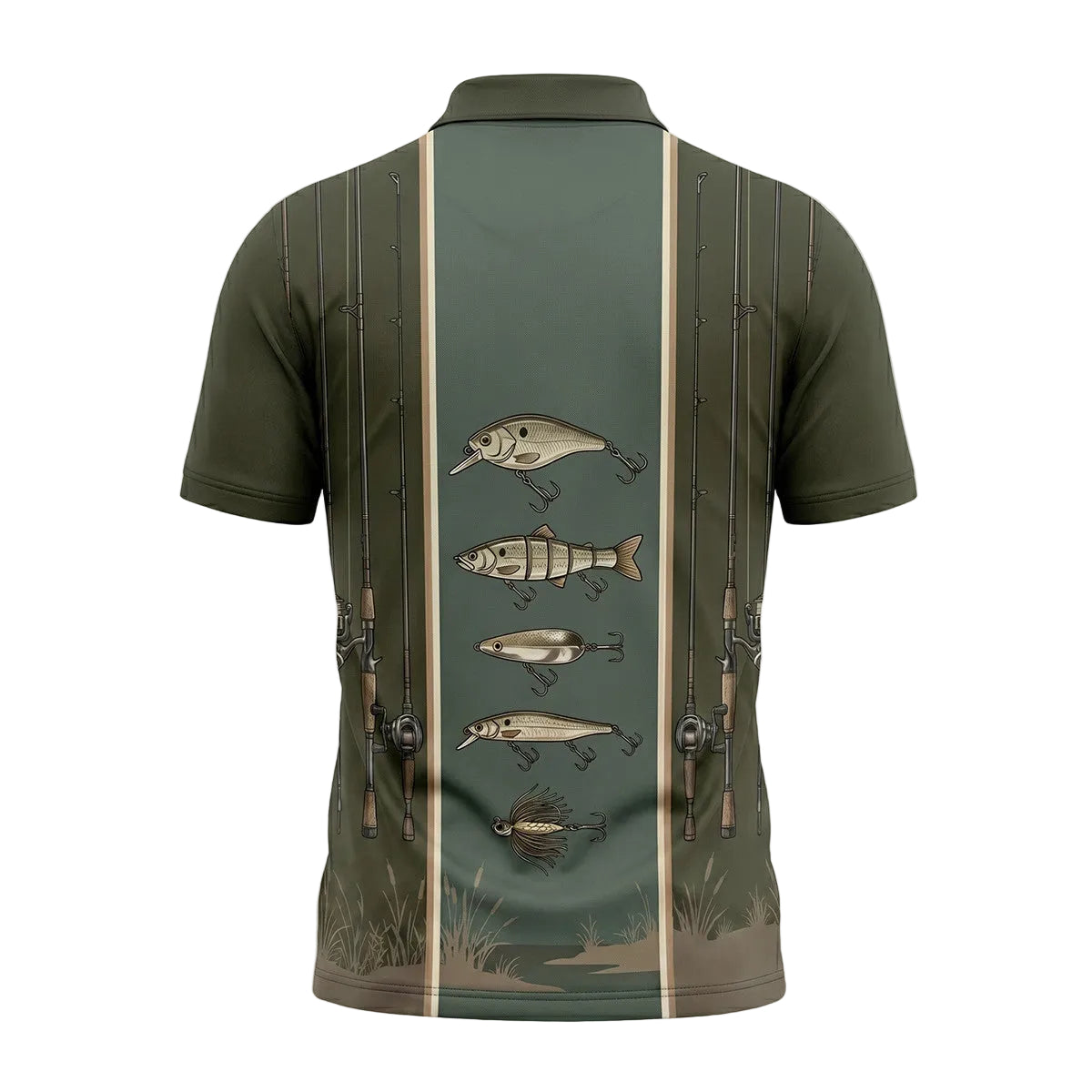 Bass Fishing Polo Shirt, Fathers Day Golf Shirts For Men BFP1005