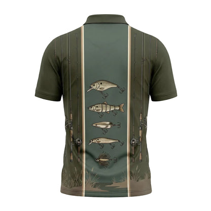 Bass Fishing Polo Shirt, Fathers Day Golf Shirts For Men BFP1005