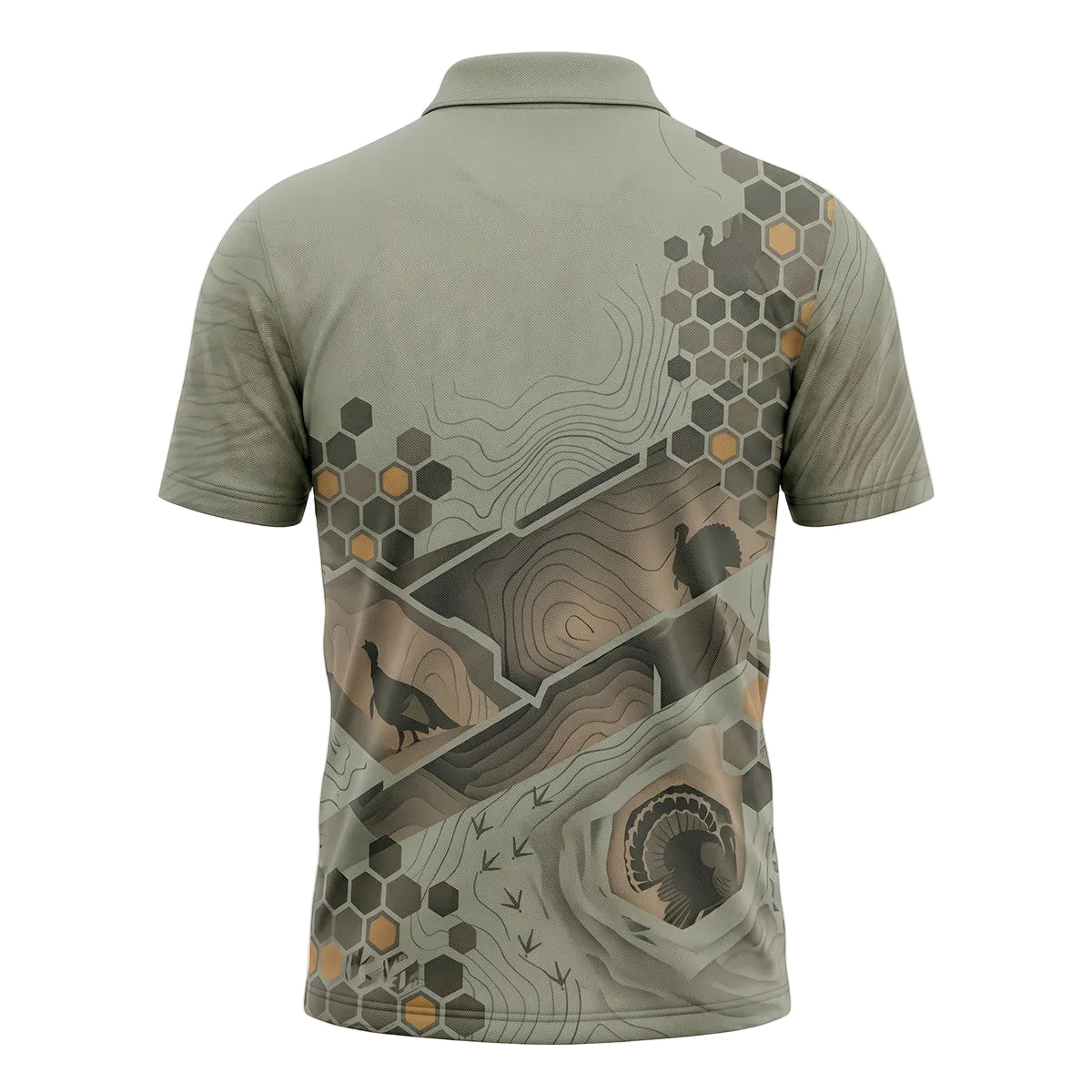 Turkey Hunting Polo Shirt, Fathers Day Golf Shirts For Men TP1029