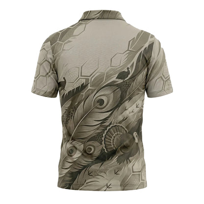 Turkey Hunting Polo Shirt, Fathers Day Golf Shirts For Men TP1030