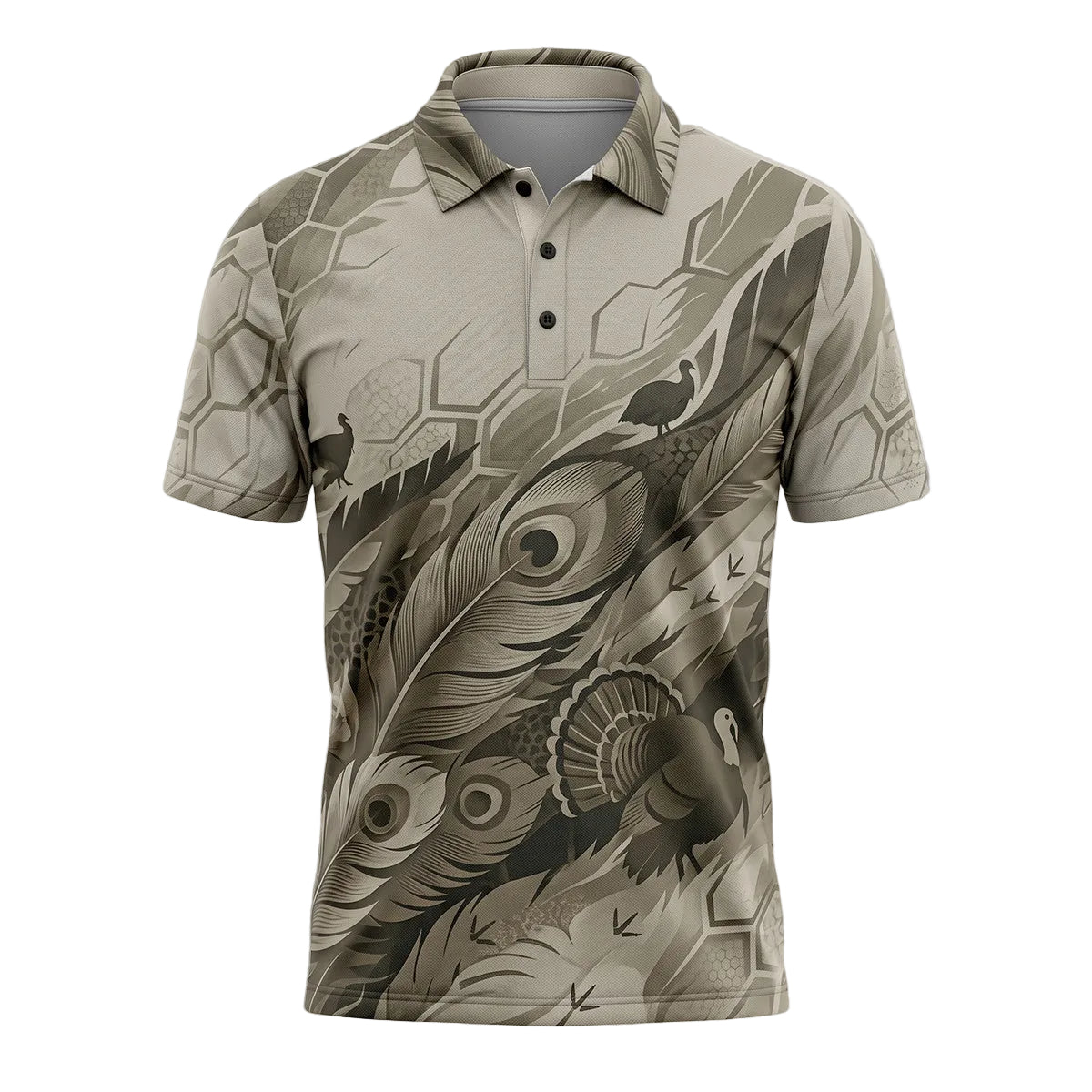 Turkey Hunting Polo Shirt, Fathers Day Golf Shirts For Men TP1030