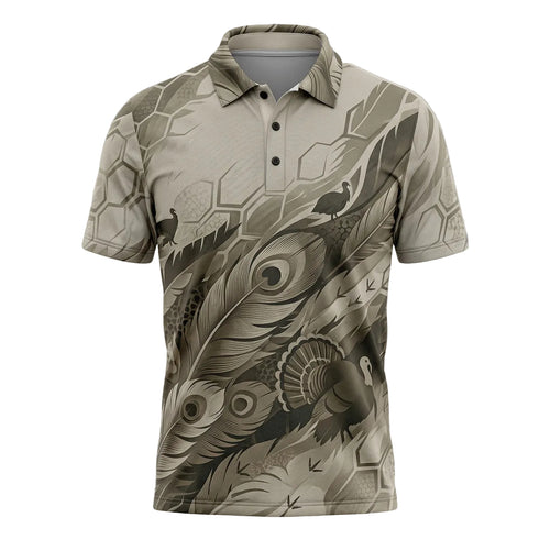 Turkey Hunting Polo Shirt, Fathers Day Golf Shirts For Men TP1030