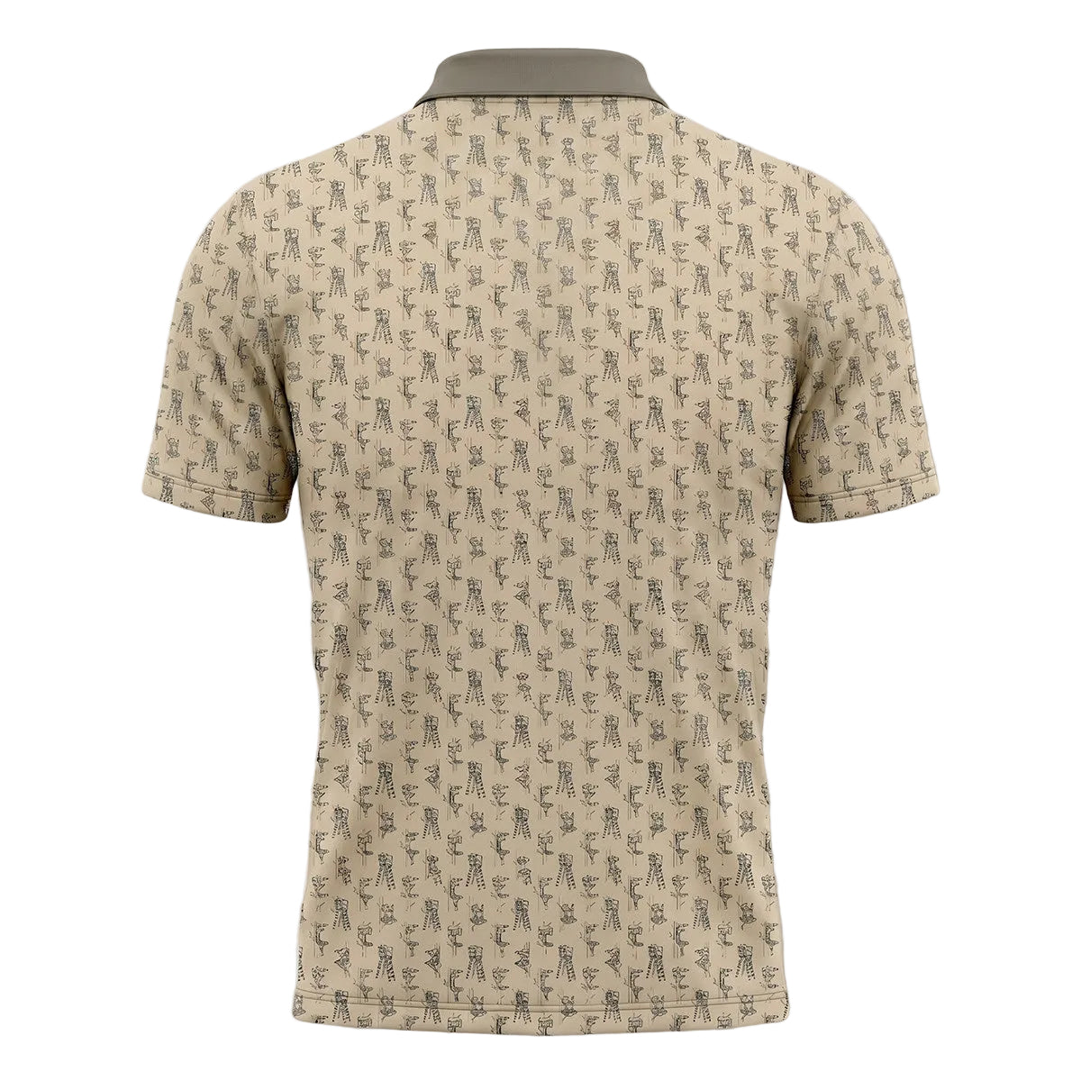 Deer Stand Micro Pattern Polo Shirt DP1005