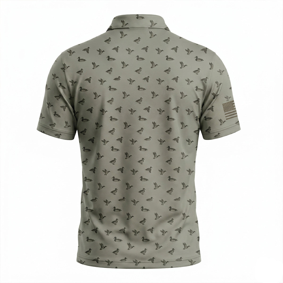 Mallard Duck Mini Print Polo Shirt DHP1006