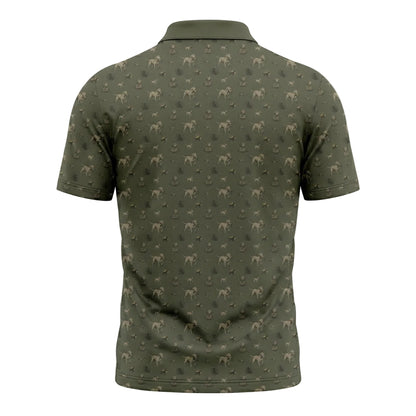 Labrador Duck Hunting Micro Pattern Polo Shirt DHP1009