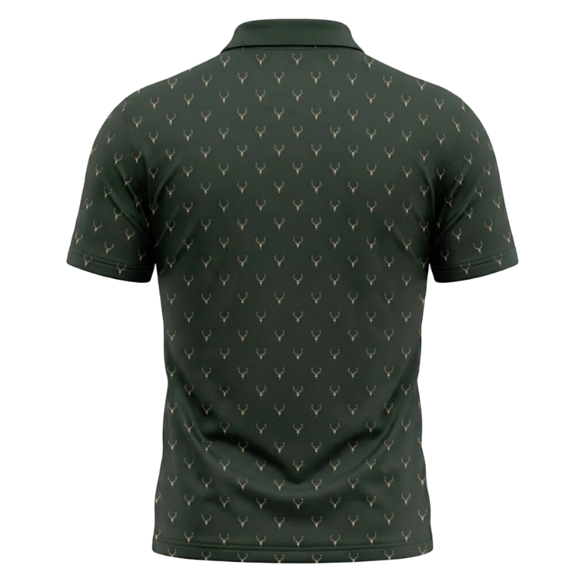 Deer Skull Micro Pattern Polo Shirt DP1010