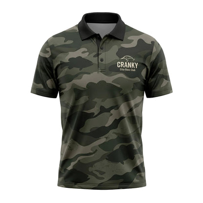 Bass Fishing Camo Pattern Polo Shirt BFP1011