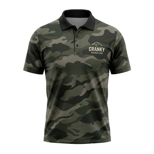 Bass Fishing Camo Pattern Polo Shirt BFP1011