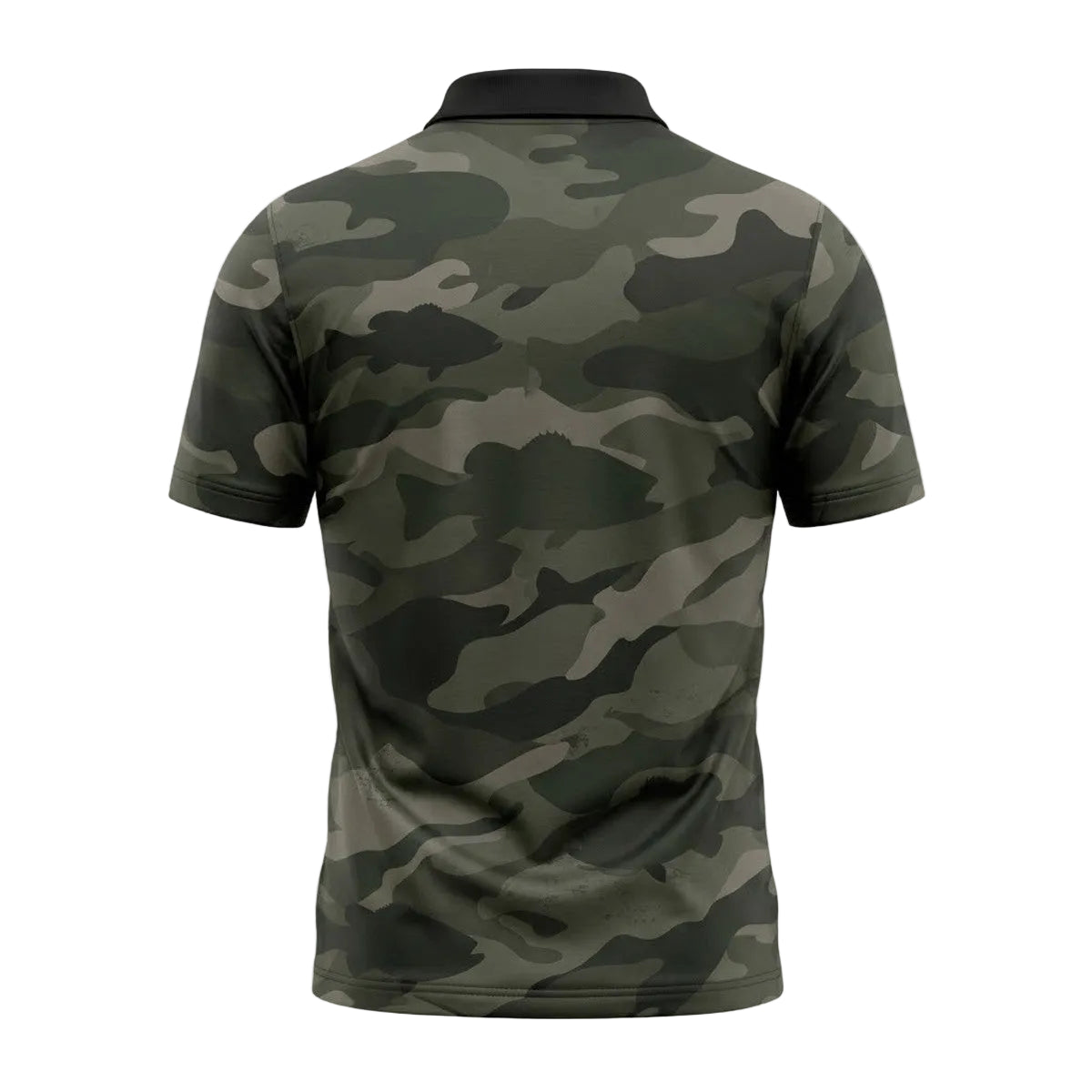 Bass Fishing Camo Pattern Polo Shirt BFP1011