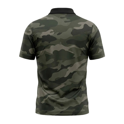 Bass Fishing Camo Pattern Polo Shirt BFP1011