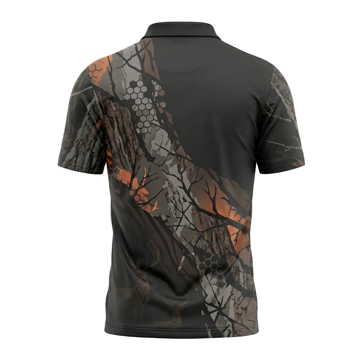 Deer Hunting Camo Pattern Polo Shirt DP1013