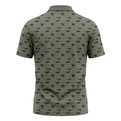 Labrador Retriever Duck Hunting Pattern Polo Shirt DHP1012