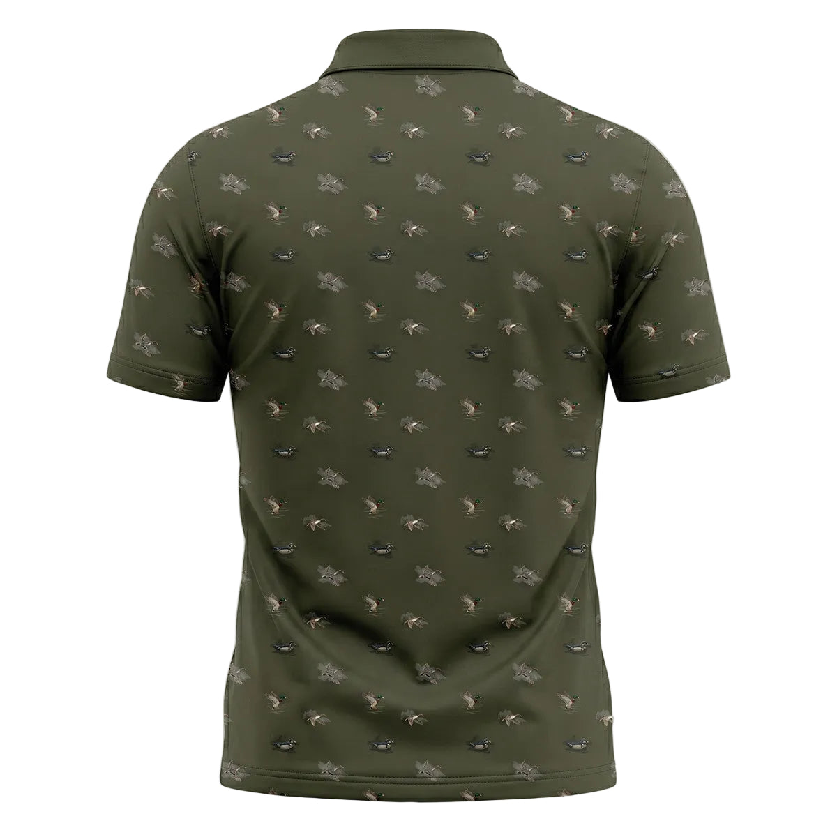 Wood Duck and Mallard Pattern Polo Shirt DHP1015