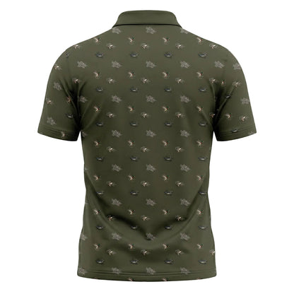 Wood Duck and Mallard Pattern Polo Shirt DHP1015