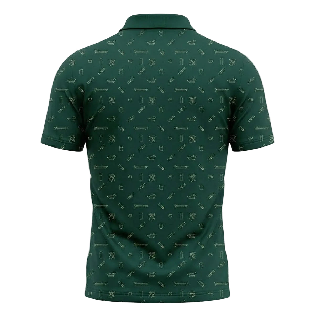 Duck Green Waterfowl Gear Pattern Polo Shirt DHP1016