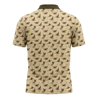 Pheasant Bird Pattern Polo Shirt PHP1001