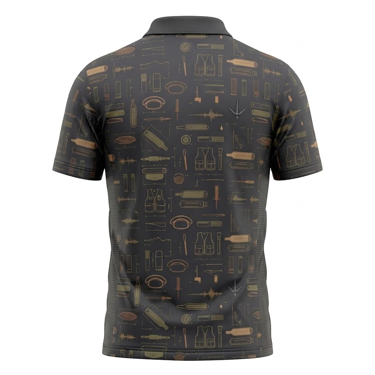 Fishing Tackle Pattern Polo Shirt TP1040