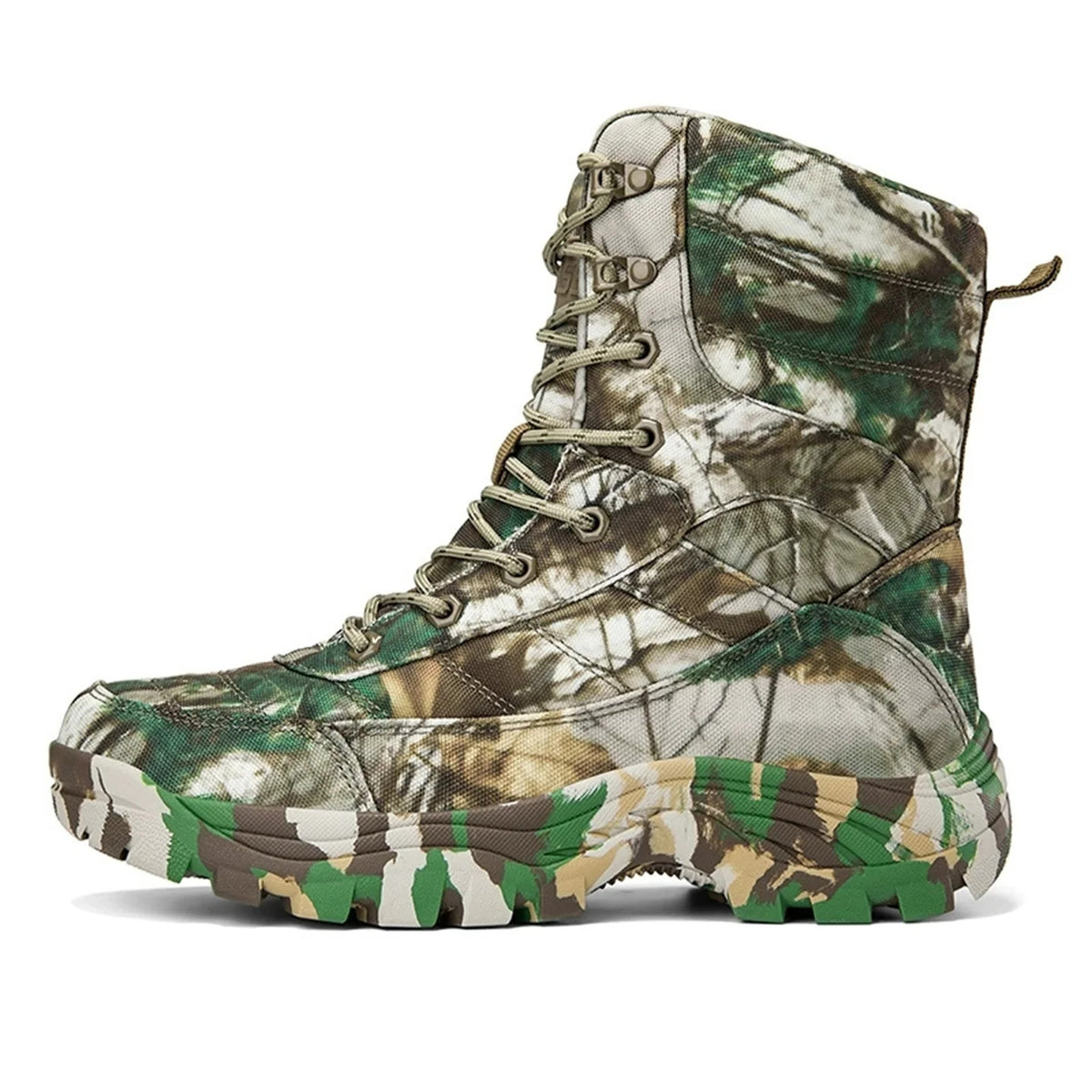 Men's Camouflage Jungle Hunting Boots Breathable Desert Tactical Shoes Outdoor Wear-Resistant Mountaineering Hiking Boots