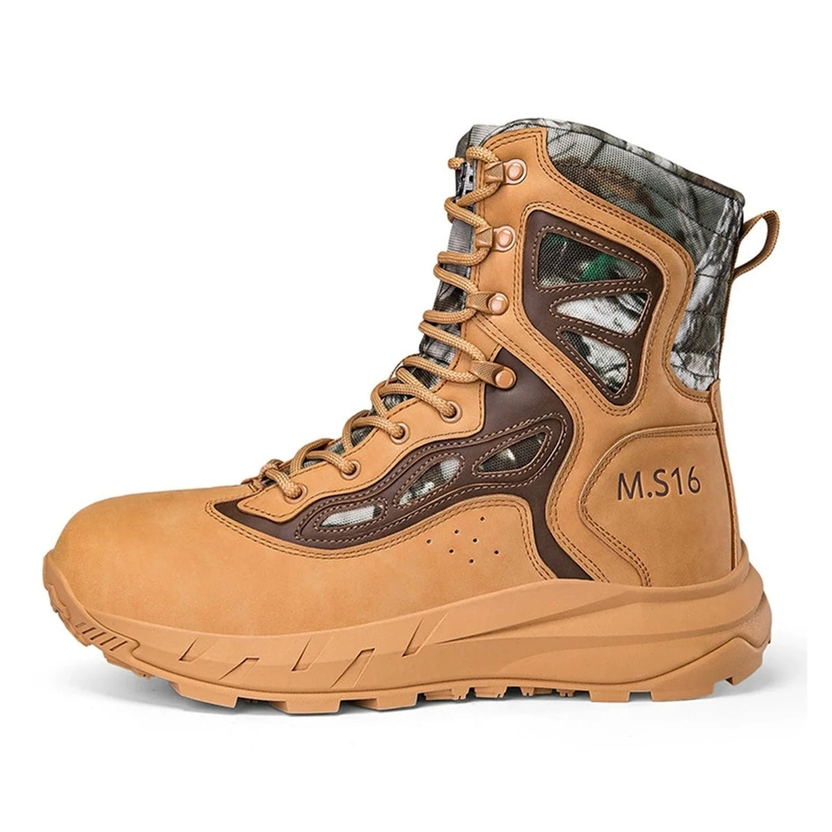 High-Top Desert Tactical Boots Men's Camouflage Hunting Boots Outdoor Non-Slip Wear-Resistant Mountaineering Hiking Shoes