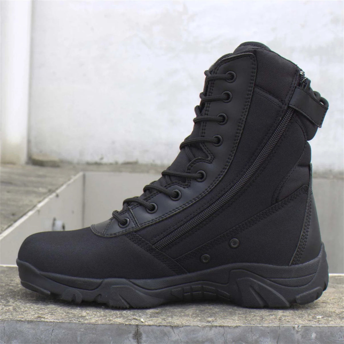 Hunting Boots Men's High-Top Camouflage Breathable Tactical Shoes Outdoor Hiking Wear-Resistant Waterproof Mountaineering Boots