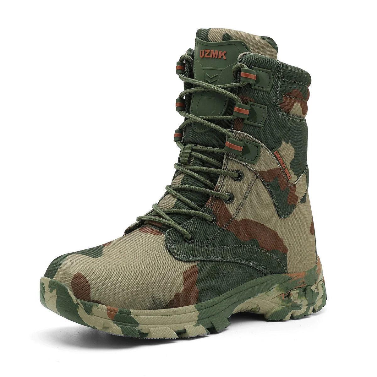 High-Top Tactical Desert Boots Men's Camouflage Hunting Boots Outdoor Non-Slip Wear-Resistant Mountaineering Hiking Shoes