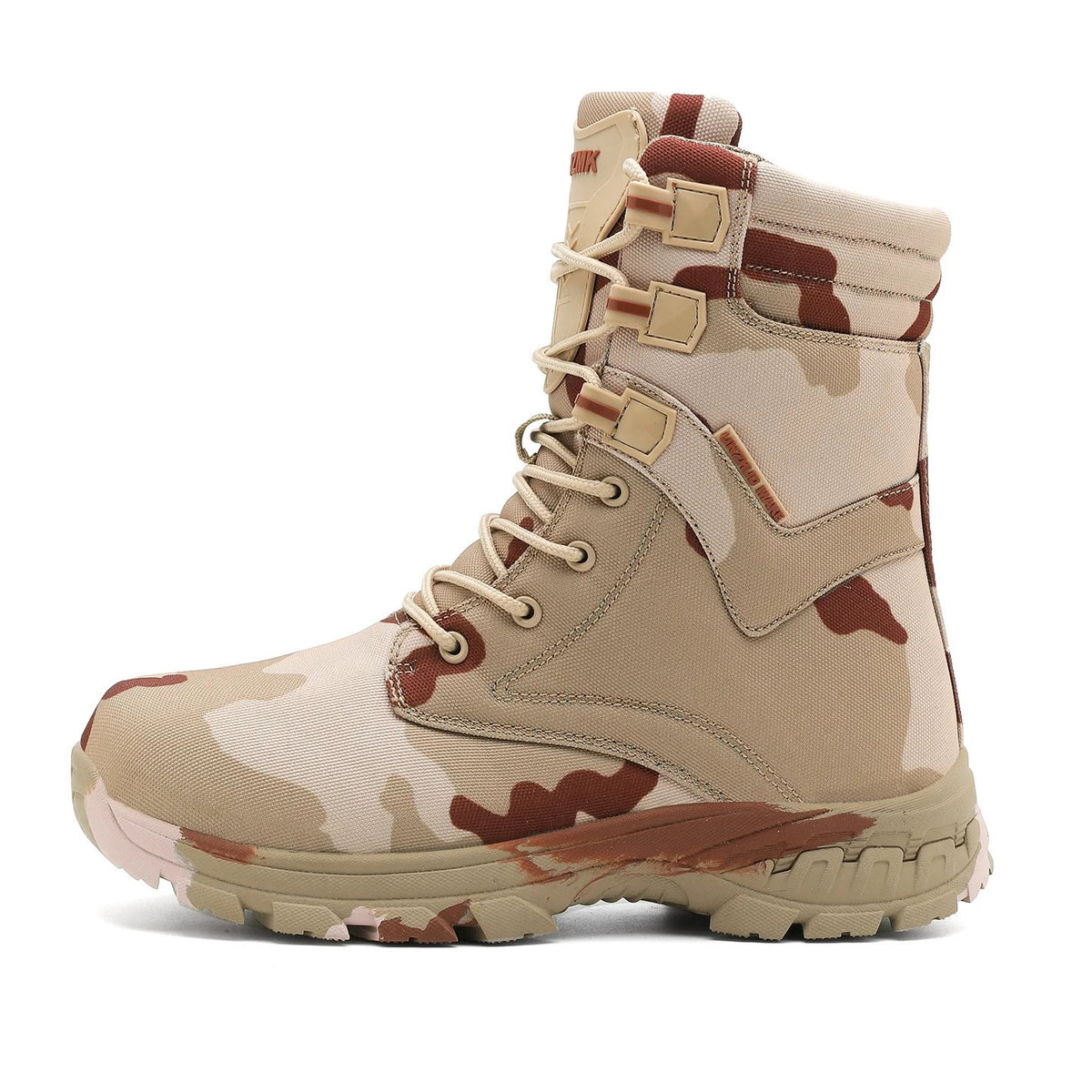 High-Top Tactical Desert Boots Men's Camouflage Hunting Boots Outdoor Non-Slip Wear-Resistant Mountaineering Hiking Shoes