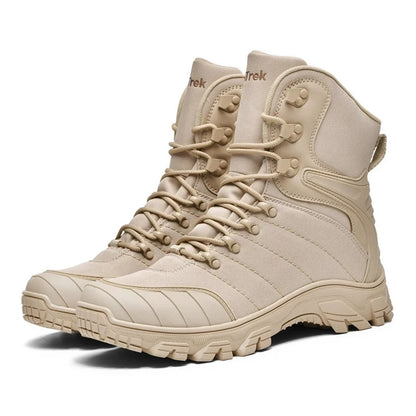 Men's Camouflage Hunting Boots Breathable Desert Tactical Shoes Outdoor Wear-Resistant Waterproof Mountaineering Hiking Boots
