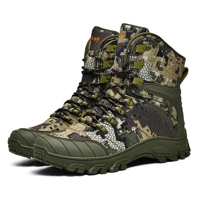 Men's Camouflage Hunting Boots Breathable Desert Tactical Shoes Outdoor Wear-Resistant Waterproof Mountaineering Hiking Boots