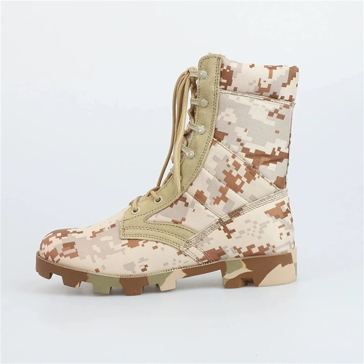 Jungle Camouflage Outdoor Desert Tactical Training Boots Men's Hunting Boots Breathable Wear-Resistant Mountaineering Shoes