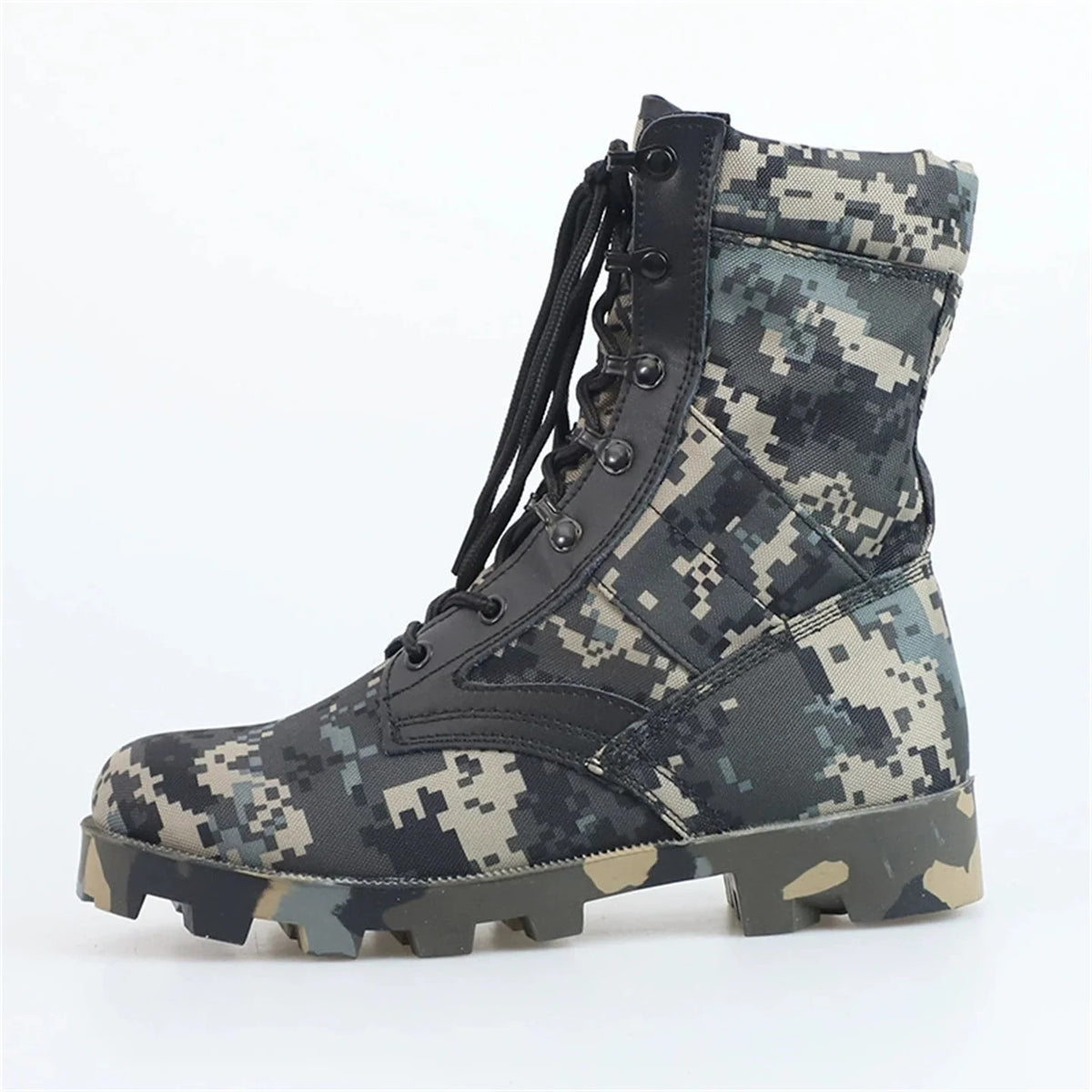 Jungle Camouflage Outdoor Desert Tactical Training Boots Men's Hunting Boots Breathable Wear-Resistant Mountaineering Shoes