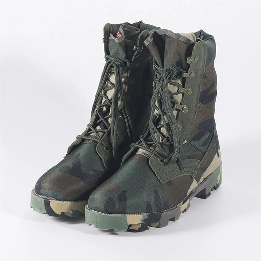 Panama Desert Tactical Boots Men's Camouflage Hunting Boots Outdoor Off Road Training Shoes Hiking Mountaineering Boots