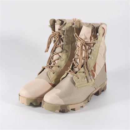 Panama Desert Tactical Boots Men's Camouflage Hunting Boots Outdoor Off Road Training Shoes Hiking Mountaineering Boots