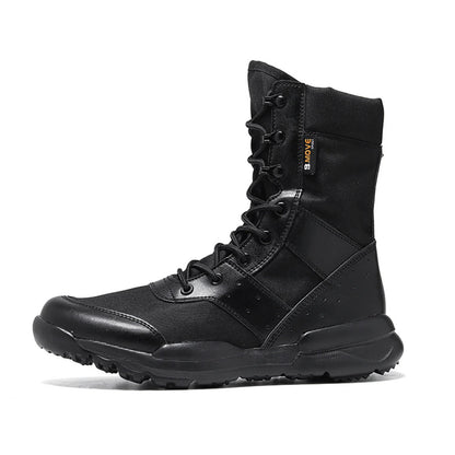 Summer Lightweight Breathable Desert Tactical Boots Shock Absorbing Hunting Shoes Men Women's CQB Special Military Boots