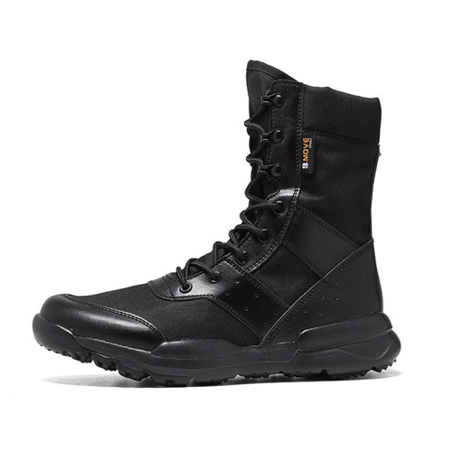 Summer Lightweight Breathable Desert Tactical Boots Shock Absorbing Hunting Shoes Men Women's CQB Special Military Boots