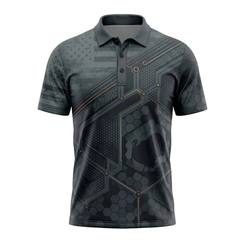 Turkey Hunting Polo Shirt Gift For Dad TP1047