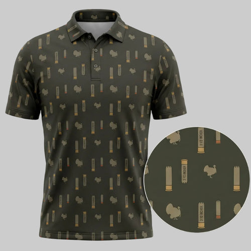 Turkey Hunting Shotgun Heritage Polo Shirt TP1049