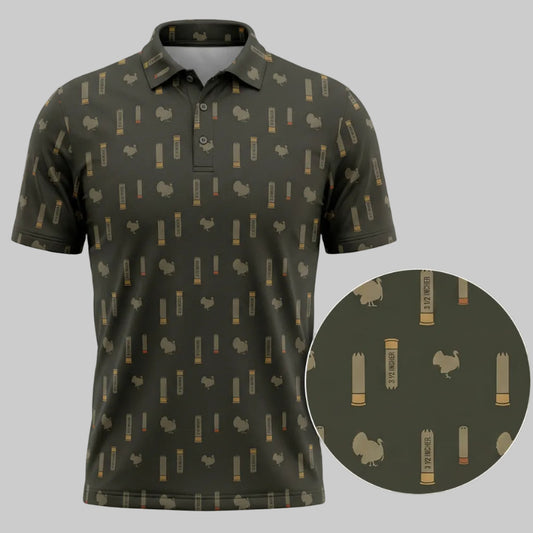 Turkey Hunting Shotgun Heritage Polo Shirt TP1049
