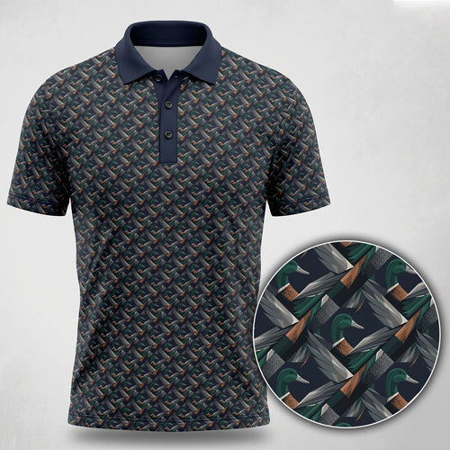 Duck Hunting Mallard Weave Polo Shirt DHP1022