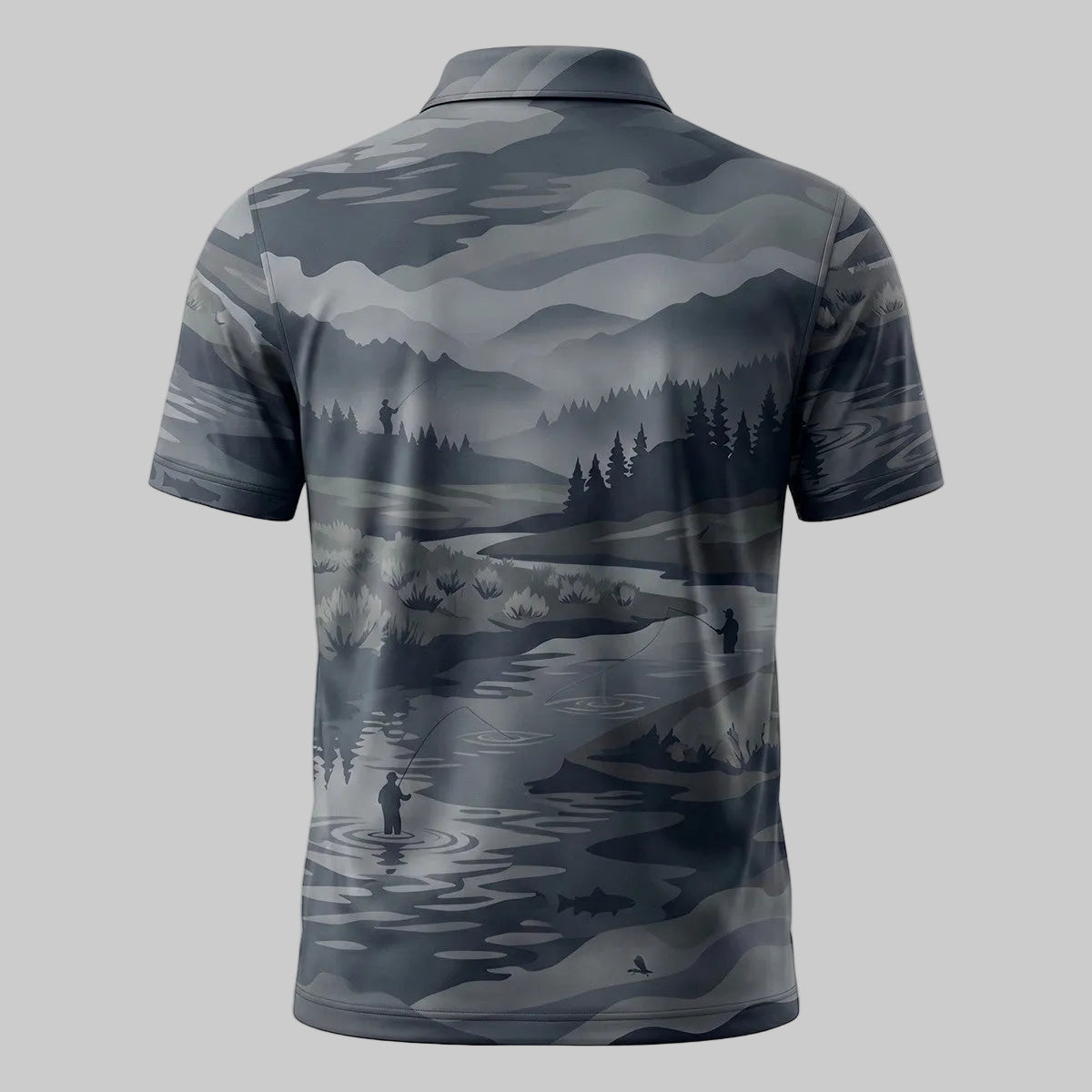 Fly Fishing Where Rivers Wander Polo Shirt FFP1009