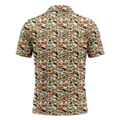 Duck Hunting camo Polo Shirt gift for Dad DHP1023