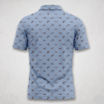 Upland Heritage Pheasant Hungting Polo Shirt Gift Dad PHP1005