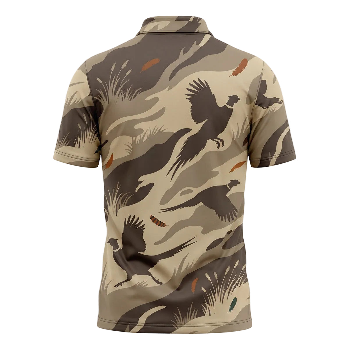 Pheasant Duck Hunting Dog Camo Polo Shirt Hunter Father's Day Gift PHP1007