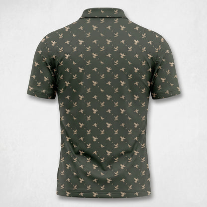 Grouse Hunting Polo Shirt Upland Bird Hunter Father's Day Gift RGP1001